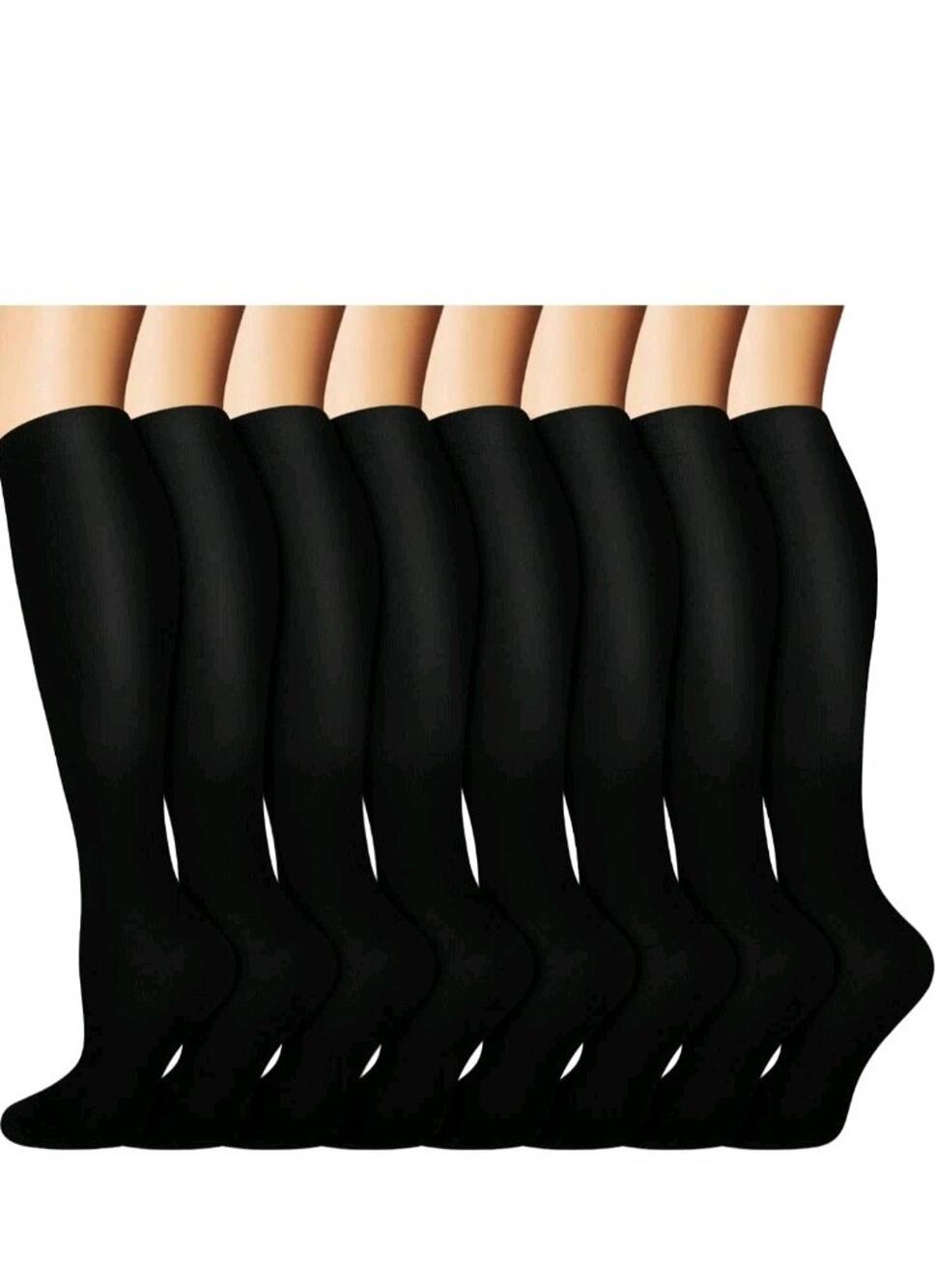 Copper Compression Socks for Men & Women Circulation 7 Pairs Large-XL Running s6